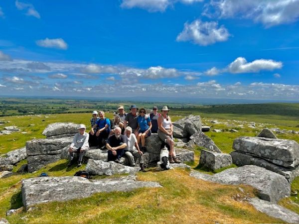 Camel group members on Fox Tor