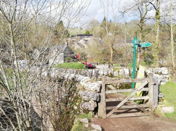 Milldale and stone bridge