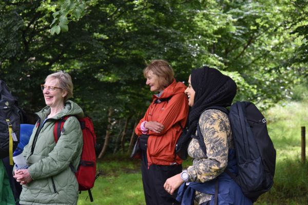 Ramblers Scotland president Zahrah Mahmood joins volunteers to mark success  