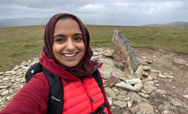 Zahrah Mahmood, Ramblers Scotland president smiling into the camera